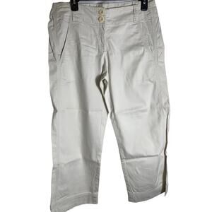 Isda & Co Cotton Khaki Capris Sz 8